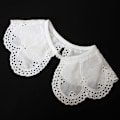Miniatyrbilde 1 av 5: Dame falsk krage Avtakbar halv hul brodert bomull 4# Children's style