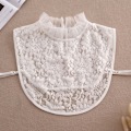 Miniatyrbilde 1 av 5: Dame falsk krage Avtakbar halv Avtakbar Allsidig Sh Fairy mesh [white]]