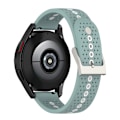 Miniatyrbild 5 av 5: Rock Cyan Vit Rock Cyan Vit 20mm Färgglatt Hål Silikonarmband