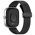 Miniatyrbillede 2 af 5: Sort Sort Magnetisk Spænde Silikonerem kompatibel med Xiaomi Mi Band 8 Pro