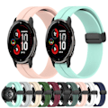 Miniatyrbillede 3 af 5: Sort Sort Silikone Urrem kompatibel med Garmin Venu 2 Plus
