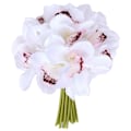 Miniatyrbild 1 av 5: 1 Bukett Charmig DIY Falsk Blomsterbukett Konstgjord Sidenblomma Bröllopsrekvisita Konstgjord Blomma White