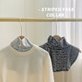 Pikkukuva 2 / 5: Naisten tekoviulus irrotettava puoli irrotettava korkea kaulus sisäosa Solid color black