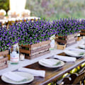 Miniatyrbillede 2 af 5: Kunstige Lavendelblomster Planter 8 Stykker, Livagtige UV-resistente Falske Buske Grønne Buske Buket Purple 4