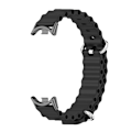 Pikkukuva 2 / 5: Musta Mijobs Marine silikoninen hengittävä ranneke, yhteensopiva Xiaomi Mi Band 8:n kanssa