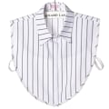 Miniatyrbilde 1 av 5: Dame falsk krage Avtakbar genser skjorte Allsidig White striped pointed collar