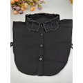 Pikkukuva 1 / 5: Naisten tekoviulus Irrotettava puolikas Trendikkäät vaatetusasusteet Square collar black