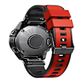 Pikkukuva 2 / 4: Punainen Punainen Kaksivärinen Silikoni Kellonranneke yhteensopiva Garmin Fenix 7x:n kanssa