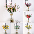Miniatyrbilde 2 av 5: 1 stk. Kunstig liten prestekrage falsk blomst blader hjem bryllup kaffebar dekor Pink