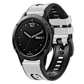 Miniatyrbilde 1 av 5: Hvit Hvit Silikon Lærreim Kompatibel med Garmin Fenix 7