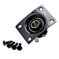 Miniatyrbilde 2 av 5: Sort Firkantet Gitar Bass Utgang Jack Plate 1/4'' for Elektrisk Gitar