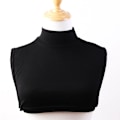 Miniatyrbilde 1 av 5: Dame falsk krage Avtakbar halv Half Turtleneck Menn All-Ma Black Ordinary thin