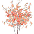 Miniatyrbillede 2 af 5: 4 stk. Kunstig Orkide Silkeblomst Falsk Blomsterbuket Falsk Dansende Dame Orkide Falsk Phalaenopsis Orkide Til DIY