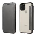 Fodral för iPhone 16 Rymdgrå Plånbok med Korthållare Flip Elektroplätering Transparent