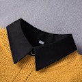 Miniatyrbilde 1 av 5: Dame falsk krage Avtakbar genser skjorte Allsidig Black square collar