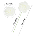 Miniatyrbillede 5 af 11: 10/20/30 stk. 8 cm Kunstige PE Skum Rose Blomster Brudebuketter Til Bryllupsbord Hjemmefest Dekoration Light pink 10pcs