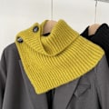 Miniatyrbilde 1 av 5: Dame falsk krage Avtakbart halvskjerf Vinter Koreansk stil Yellow (including wool) 30cm