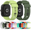 Miniatyrbilde 4 av 5: Lyseblå Lyseblå Ensfarget Silikonrem kompatibel med Redmi Watch 4