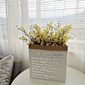 Miniatyrbillede 3 af 5: 6 stk. Kunstige Blomster Falske Gypsophila Blomster til Hjemmekontor Bryllup Julefrokost Dekoration (Gul)