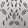 Miniatyrbilde 4 av 5: Dame falsk krage Avtakbar halv Brodert DIY Blonder Acces White White
