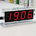 Miniatyrbild 4 av 5: DIY 4-siffrig LED Elektronisk Klocka Kit Temperatur Ljuskontroll Version Red without Case
