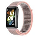 Miniatyrbilde 1 av 4: Rosa Sand Rosa Sand Nylon Loop Spenne Klokkereim kompatibel med Huawei Band 7