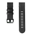 Miniatyrbillede 2 af 5: Sort Sort kompatibel med Garmin Fenix 6x Silikone + Læder Urrem