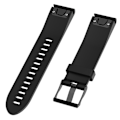 Miniatyrbilde 3 av 5: Sort Sort kompatibel med Garmin Fenix5 (22mm) silikonrem