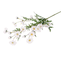 Miniatyrbilde 1 av 5: 1 stk. Kunstig liten prestekrage falsk blomst blader hjem bryllup kaffebar dekor White
