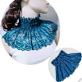 Miniatyrbilde 1 av 5: Dame falsk krage Avtakbar halv Blonde Bana Nakke Beskyttelse White 1-2-18cm