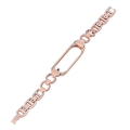Miniatyrbillede 4 af 5: Rosaguld Rosaguld 8-formet Diamant Legering Urrem kompatibel med Xiaomi Mi Band 6 / 5
