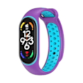 Miniatyrbilde 1 av 2: Lilla Blå Lilla Blå Silikonklokkereim kompatibel med Xiaomi Mi Band 7