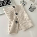 Miniatyrbilde 5 av 5: Dame falsk krage Avtakbart halvskjerf Vinter Koreansk stil Beige (including wool) 30cm