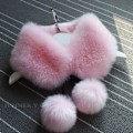 Miniatyrbilde 1 av 5: Dame falsk krage Avtakbar halv Kvinnelig Vinter pluss Tianhou Pink 56CM