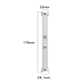 Pikkukuva 5 / 5: Metalliranneke yhteensopiva Xiaomi Redmi Watch 3 / Mi Watch Lite 3 kanssa