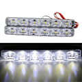 Pikkukuva 2 / 5: 6 LED Erittäin Kirkkaat Päiväajovalot Auton Keskisäleikön Koristevalot Yleismallin Autovaloille