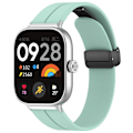 Miniatyrbillede 1 af 5: Teal Teal Magnetisk Spænde Silikonerem kompatibel med Xiaomi Mi Band 8 Pro