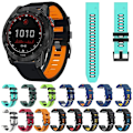 Miniatyrbillede 4 af 5: Orange Sort Orange Sort Silikone Urrem kompatibel med Garmin Epix Gen2
