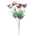 Miniatyrbilde 1 av 2: Kunstig silke falsk tusenfryd krysantemum blomster blad blomster bryllup hjem dekor