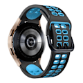 Miniatyrbillede 2 af 5: Sort Blå Sort Blå Silikone Urrem kompatibel med Samsung Galaxy Watch 4 44mm