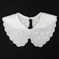 Miniatyrbilde 4 av 5: Dame falsk krage Avtakbar halv hul brodert bomull 4# adult style