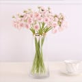 Miniatyrbilde 2 av 10: 3 Bunter Lange Stilker Ranunkler Kunstige Kameliablomster for Bryllup, Fester og Hjemmeinnredning, Perf Pink 3 Bunches