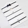 Miniatyrbilde 4 av 5: Dame falsk krage Avtakbar halv Choker / Halskjede Kombinasjon TKZK(20-piece set)