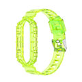 Miniatyrbillede 3 af 5: Transparent Gul Transparent Gul Tpu Integreret Rem kompatibel med Xiaomi Mi Band 5/6/7
