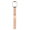 Pikkukuva 3 / 5: Ruusukultainen metallihihna kellokehyksellä, yhteensopiva Xiaomi Redmi Watch2 Lite International Version -kellon kanssa