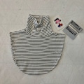 Miniatyrbilde 2 av 5: Dame falsk krage Avtakbar halv 'S Varmt skjerf Bunn Sh White Stripes Average size