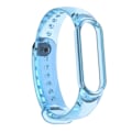 Miniatyrbillede 1 af 5: Blå Blå kompatibel med Xiaomi Mi Band 6 / 5 / 4 / 3 Tpu Urrem