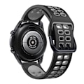 Miniatyrbillede 5 af 5: Sort Grå Sort Grå Silikone Urrem kompatibel med Huawei Watch Gt Runner