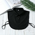 Miniatyrbilde 1 av 5: Dame falsk krage Ungdomsversjon Herre Skjortekrage Herre Bluse Black 44