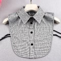 Miniatyrbilde 1 av 5: Dame falsk krage Avtakbar krage - Barn Vår, Høst Vinn Houndstooth pointed collar